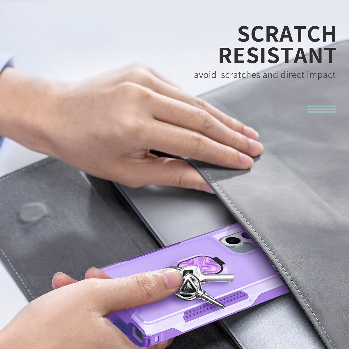For Samsung Galaxy S23 Ultra Rotatable Ring Holder Kickstand Phone Case PC Silicone Anti-scratch Phone Cover For Samsung Galaxy S23 Ultra Rotatable Ring Holder Kickstand Phone Case PC Silicone Anti-scratch Phone Cover